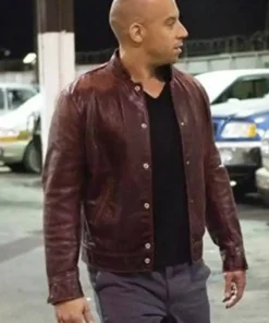 Dominic Toretto Fast and the Furious Maroon Jacket