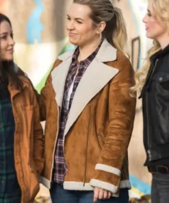 Donna Hanscum Supernatural Brown Suede Jacket