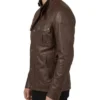 Mens Double Pocket Super Classic Leather Brown Jacket