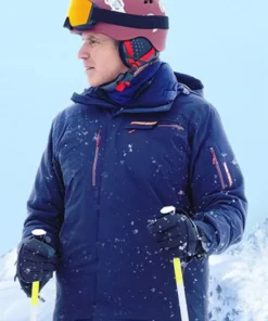 Downhill Will Ferrell Puffer Blue Jacket