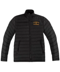 Dutton Ranch Yellowstone S05 Black Puffer Jacket