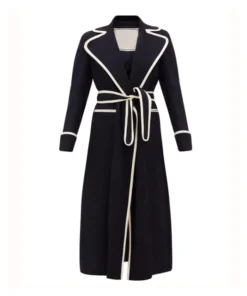 Dynasty S03 Fallon Carrington Black Stylish Long Coat