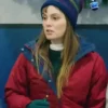 EXmas 2023 Leighton Meester Red Hooded Jacket