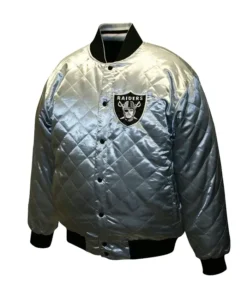 Easton Las Vegas Raiders Quilted Varsity Jacket