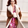 Eileen 2023 Anne Hathaway Fur Coat