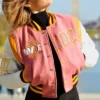 Elian Kub Washington Commanders Cropped Varsity Jacket