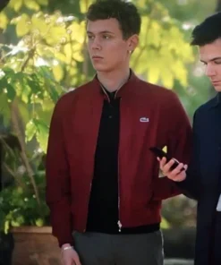 Elite Ander Muñoz Cotton Red Bomber Jacket