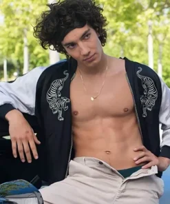 Elite S03 Jorge López Black Tiger Varsity Jacket