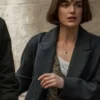 Elizabeth Henstridge Suspicion S01 Black Long Trench Coat