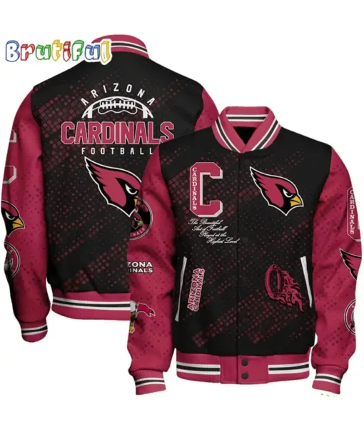 Ellis Arizona Cardinals All Over Print Baseball Varsity Jacket