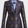 Elsbeth 2024 Carrie Preston Blue Floral Coat