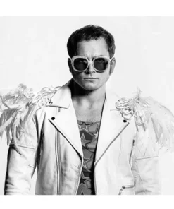 Elton John Rocketman Taron Egerton Motorcycle Leather Jacket