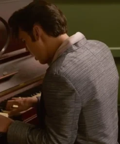 Elvis Austin Butler Grey Suiting Blazer Coat back