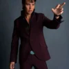Elvis Austin Butler Maroon Suiting Fabric Blazer Suit