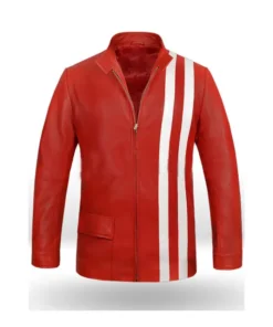 Elvis Presley Speedway Real Leather Jacket Red