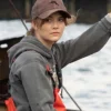 Emilia Jones Coda Grey Fleece Hoodie Jacket