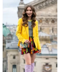 Emily Cooper Emily in Paris S02 Yellow Blazer Jacket