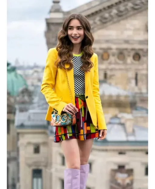 Emily Cooper Emily in Paris S02 Yellow Blazer Jacket