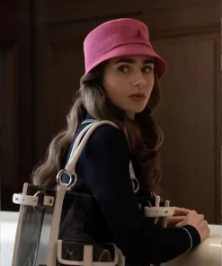 Emily In Paris Emily Cooper Navy Piped Cotton Jacket