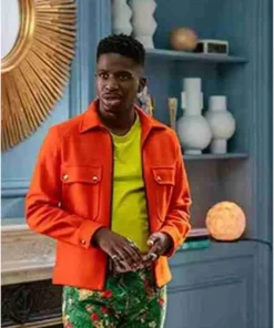 Emily In Paris S02 Julien Orange Cotton Jacket