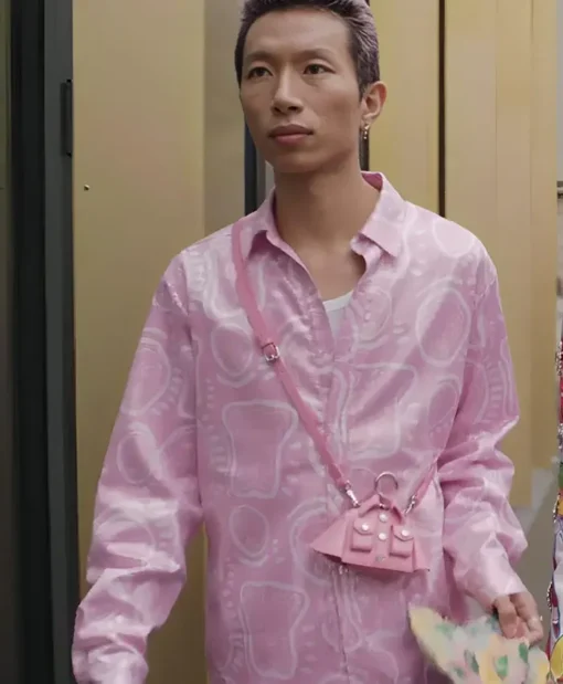 Emily In Paris S04 Jin Xuan Mao Pink Shirt