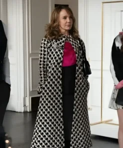 Emily In Paris Sylvie Grateau Black And White Coat