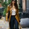 Emily Ratajkowski NYC Long Coat