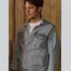 Emily in Paris Lucas Bravo Blue Denim Trucker Jacket