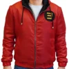 Eminem Houdini Song Red Hooded Jacket For Men