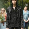 Emma Dumont The Gifted Black Leather Jacket