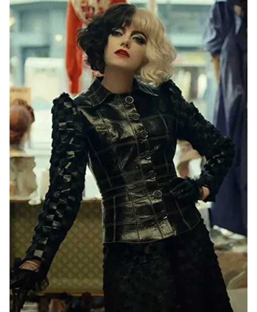 Emma Stone Cruella 2021 Black Jacket