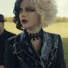Emma Stone Cruella 2021 Black Leather Jacket
