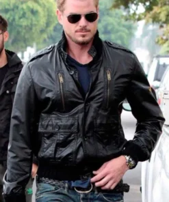 Eric Dane Grey’s Anatomy Bomber Real Leather Jacket