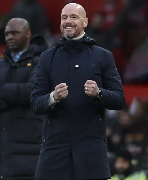 Erik Ten Hag Hooded Blue Coat