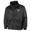 Ernie Atlanta Falcons Circle Sportsman Black Packable Jacket