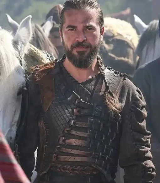 Ertugrul Ghazi S03 Brown Leather Vest