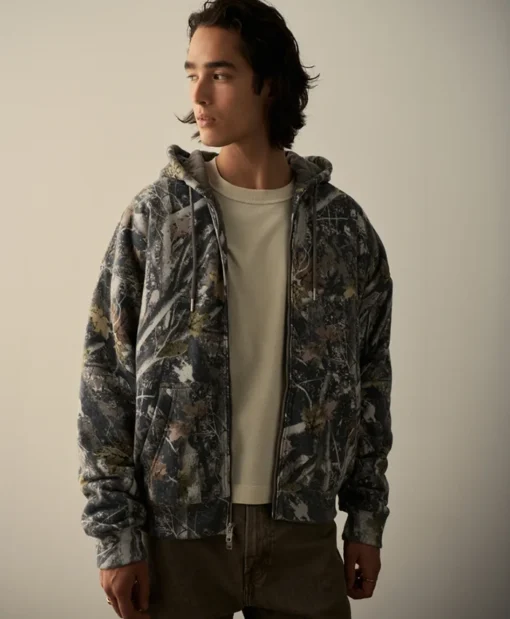 Essential Quilted Full-Zipper Hoodie