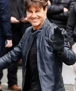 Ethan Hunt Mission Impossible Real Black Leather Jacket