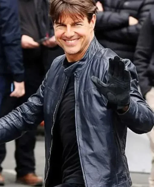 Ethan Hunt Mission Impossible Real Black Leather Jacket