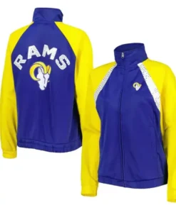 Evan Los Angeles Rams Full-Zip Track Jacket