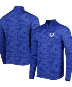 Everett Indianapolis Colts Blue Quarter-Zip Jacket
