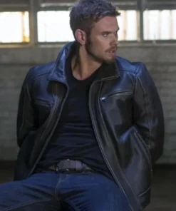 Extraction 2015 Kellan Lutz Black Leather Jacket