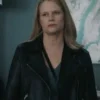 FBI Joelle Carter Biker Leather Jacket For Sale