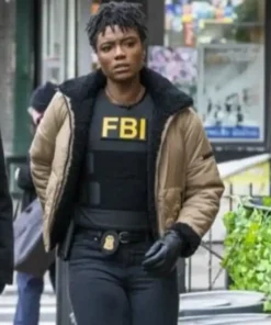 FBI Katherine Renee Kane Beige Jacket