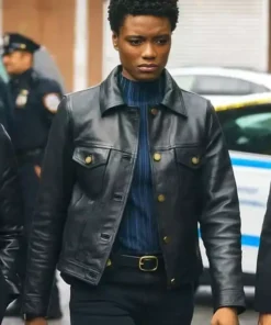 FBI Katherine Renee Kane Black Leather Jacket