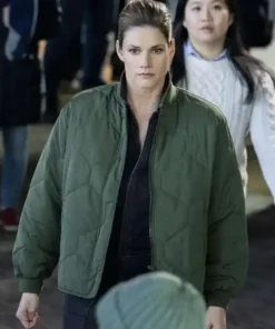 FBI Missy Peregrym Green Bomber Jacket