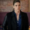 FBI Missy Peregrym Leather Sleeves Coat
