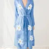 Falling Daisies Chenille Bathrobe