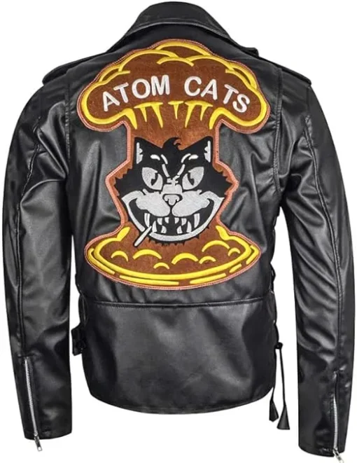 Fallout 4 Atom Cats Black Leather Gaming Jacket