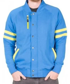 Fallout 4 Vault 111 Blue Bomber Wool Jacket